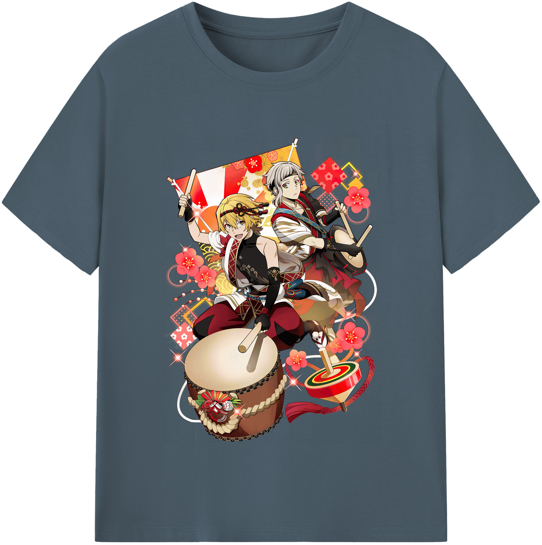 （画像用） 文豪ストレイドッグス Bungo Stray Dogs 綿100％半袖Tシャツ（フロントプリント）